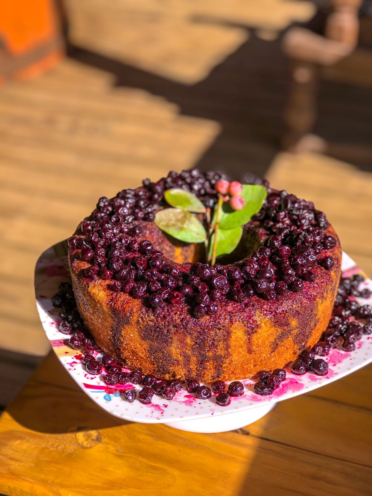 Bolo de Mirtilo 